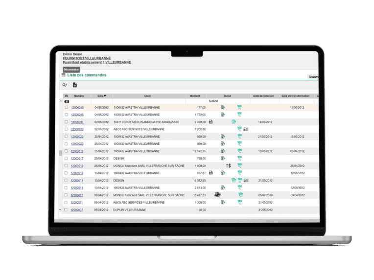 Gestion des commandes dans ERP TRADE.EASY