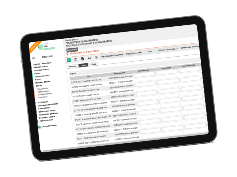 inventaire-ERP TRADE.EASY Inventaire dans TRADE.EASY